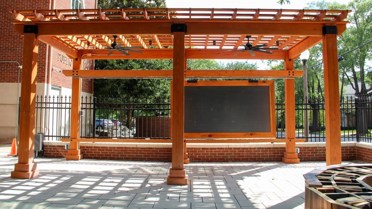 The outdoor classroom near the children's areas of FLPL